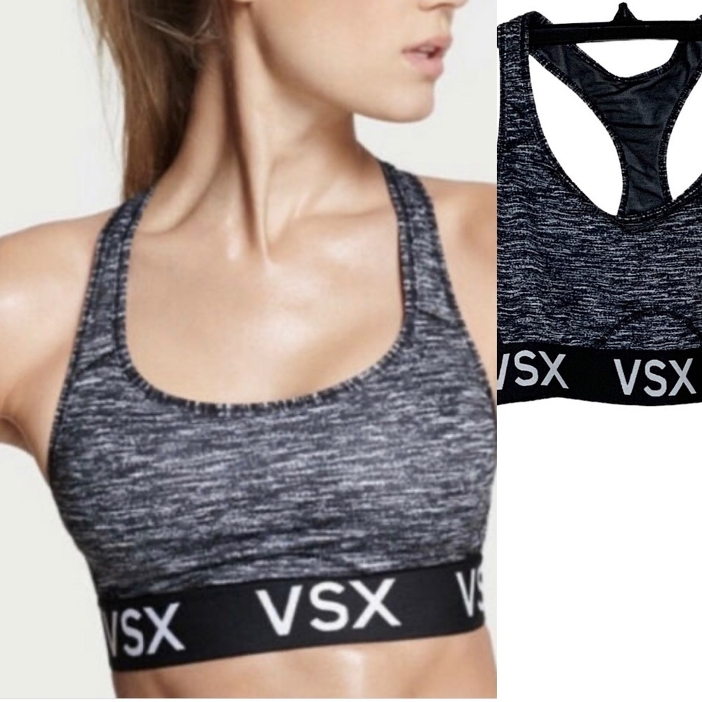 𝅺VICTORIA Secret grey sports bra. Size M